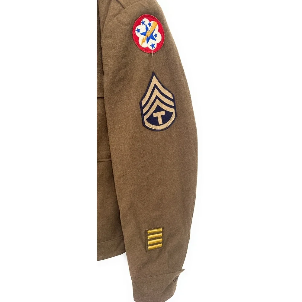 WWII‎ 3rd Grade Army Technician Western Pacific Forces Coat Jacket Brown